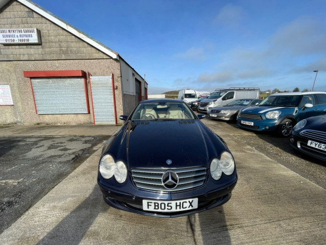 Blue Mercedes-Benz SL350 Auto 2005